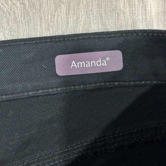 Womens Gloria Vanderbilt 18 XL 1X Jeans Denim Black Stretch Straight Amanda NWT - Picture 10 of 11